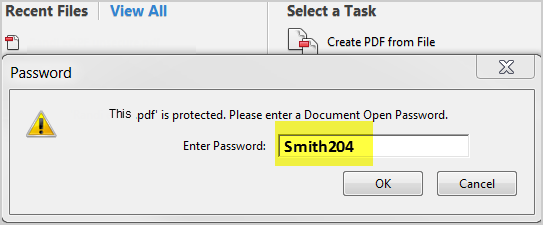 eOPF print password