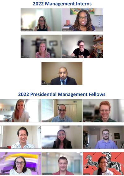 2022 Management Interns and Presidential Management Fellows