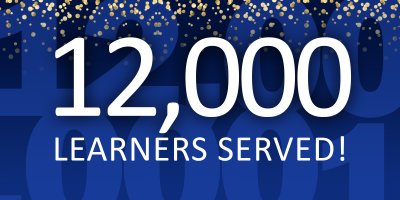 12000 Learners Served Infographic